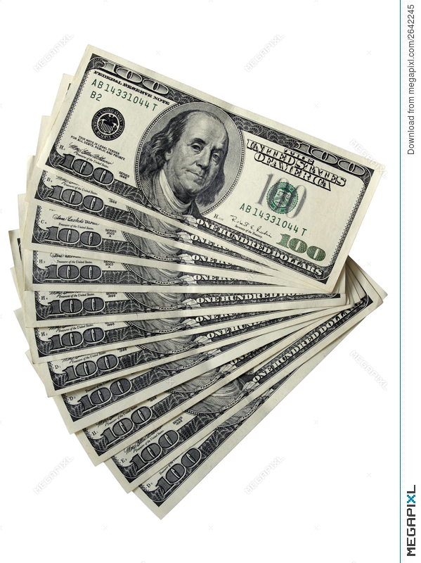 Pack of a stock. Bills clipart 100 dollar