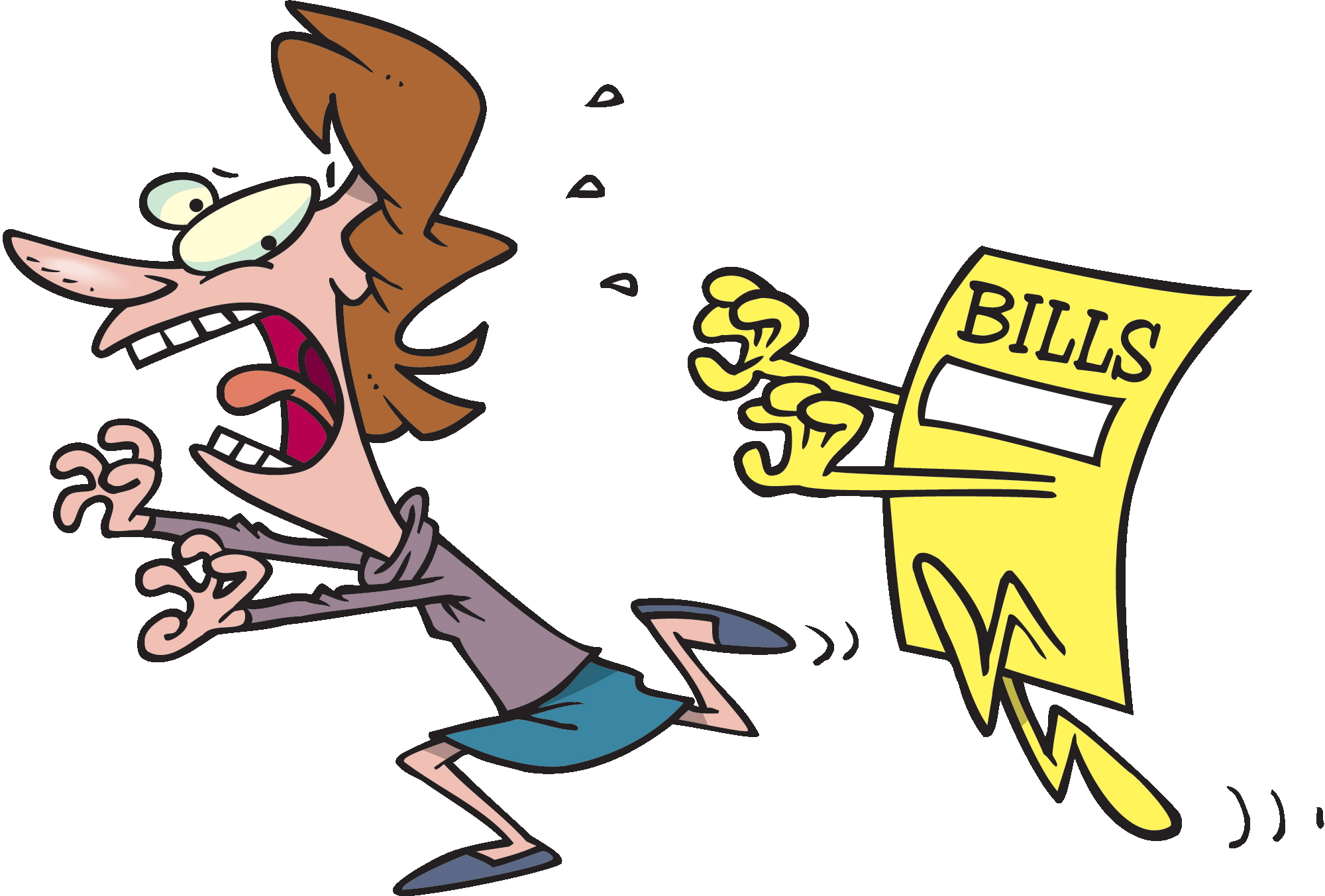 bills clipart debt
