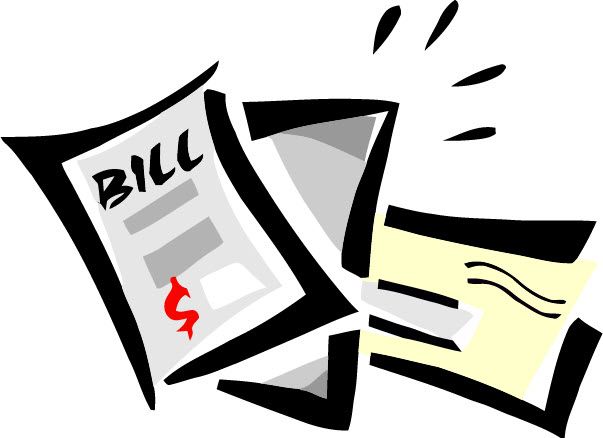 bill clipart unpaid bill