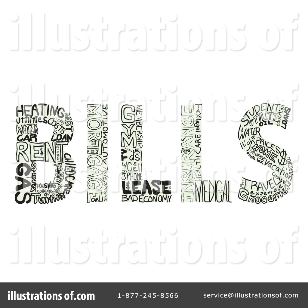 Bills clipart fee. Illustration by arena creative