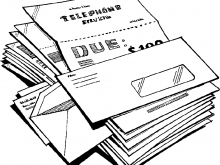 Retirement vector clip art. Bills clipart fee