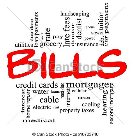 Bills clipart paid bill.  clipartlook