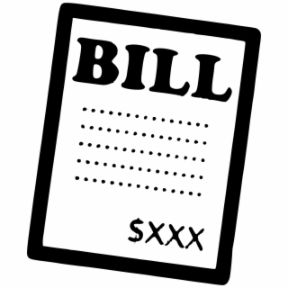 Tax increase helped state. Bills clipart paid bill