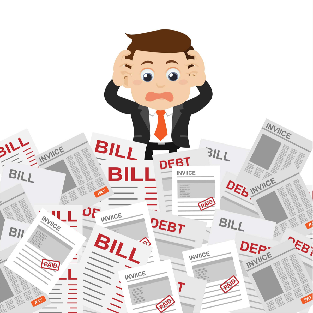 bills clipart unpaid bill