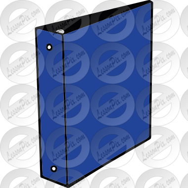Binder clipart blue. Picture for classroom therapy