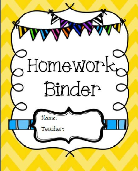 binder clipart homework