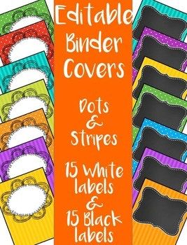 Covers premade editable bright. Binder clipart language art