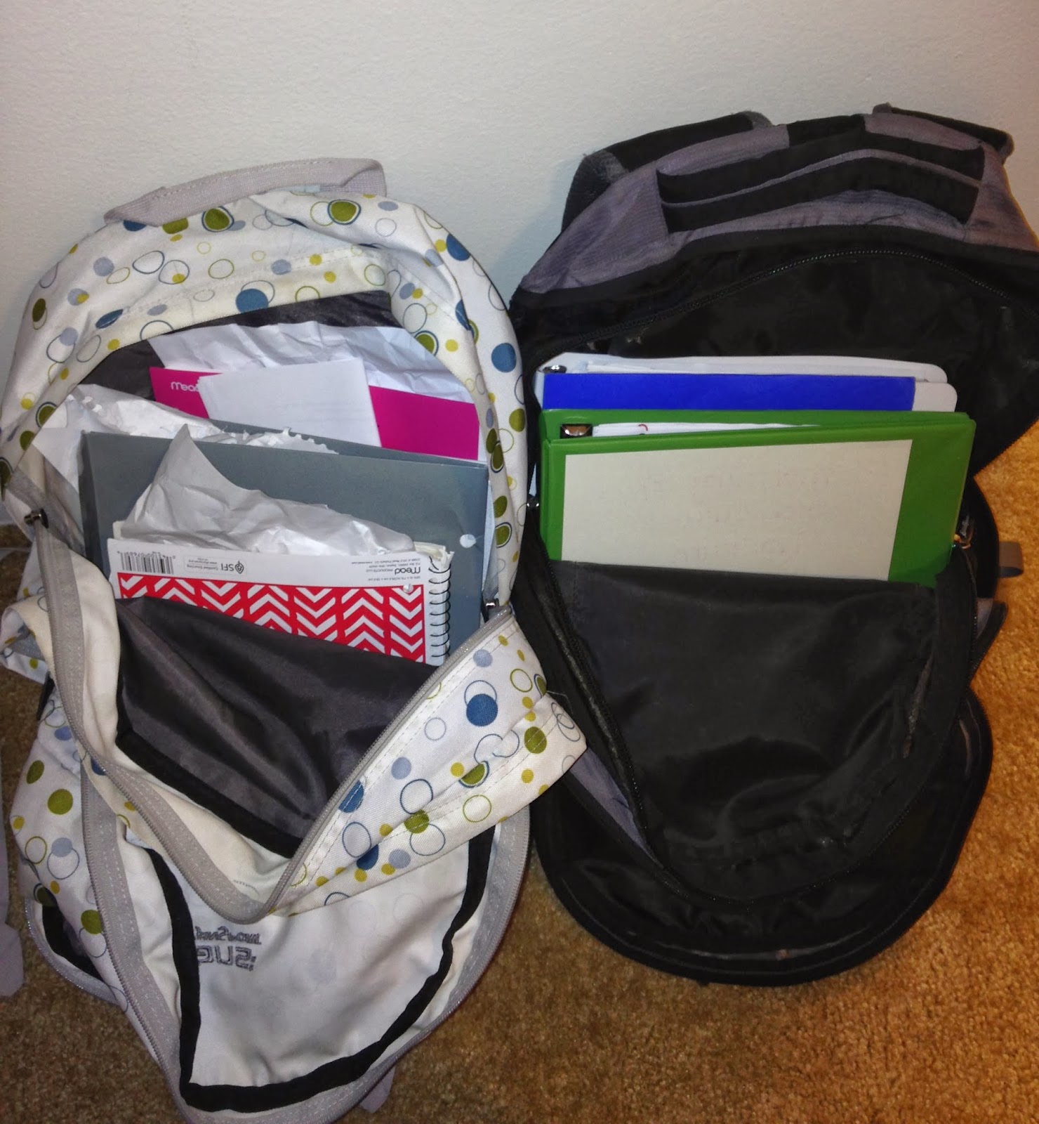School counselor blog backpack. Binder clipart messy