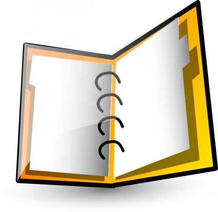 binder clipart organized