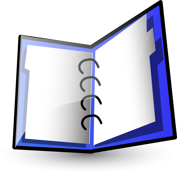 notebook clipart tab