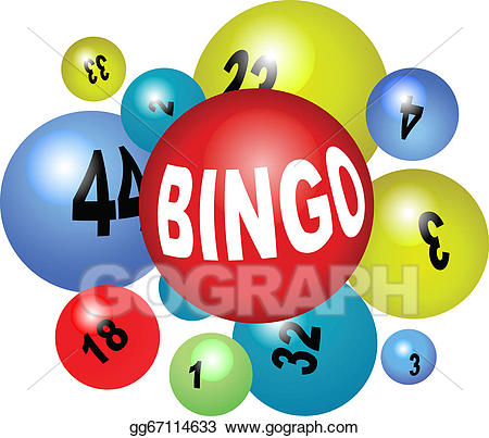 bingo clipart ball vector