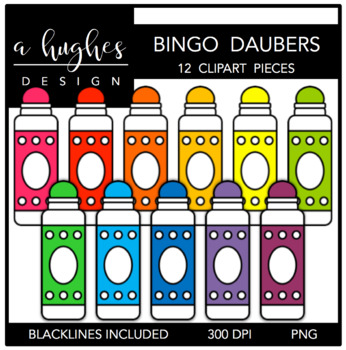 Daubers a hughes design. Bingo clipart bingo dabber