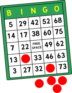 bingo clipart bingo game