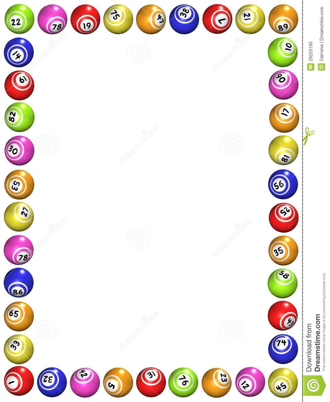 Bingo clipart border, Bingo border Transparent FREE for download on ...