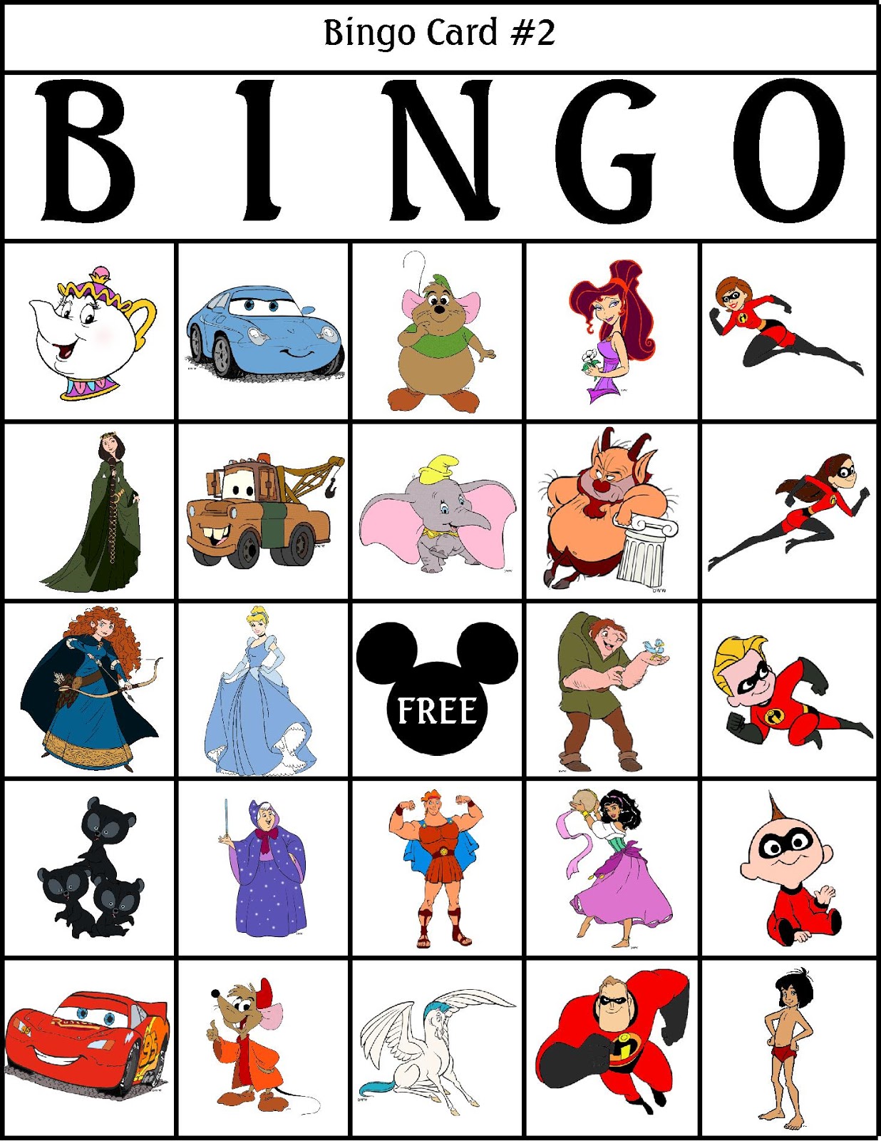 bingo clipart children's