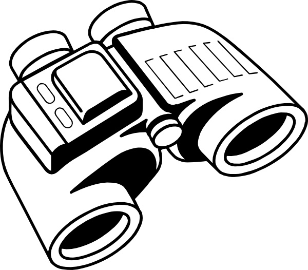 Clip art free in. Binoculars clipart vector