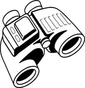 Enlarged clip art at. Binocular clipart cartoon binoculars
