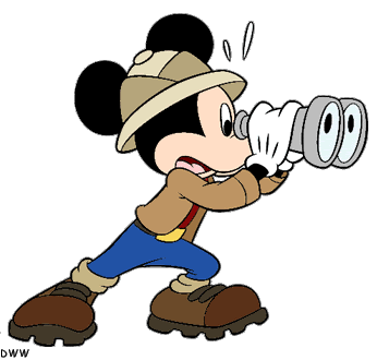 Binocular clipart safari. Mickey the dis disney