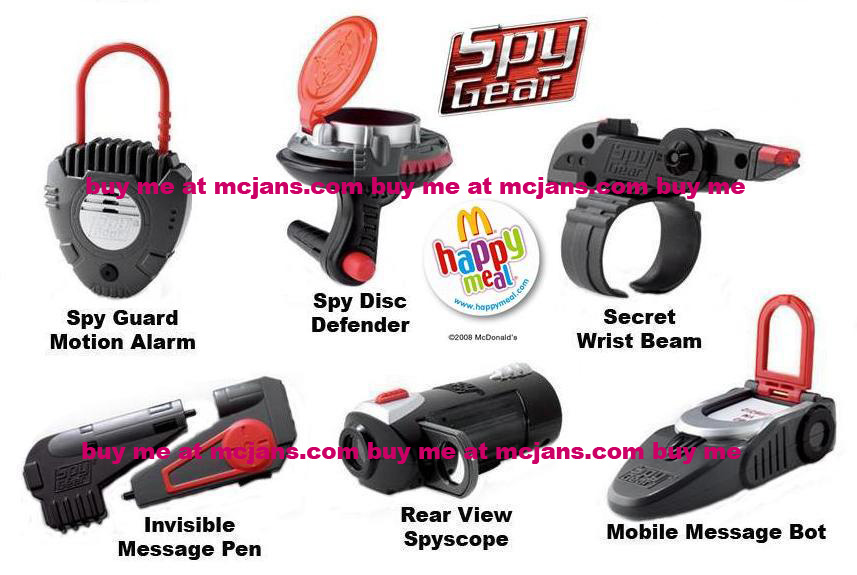 Gear mcdonald s toys. Binocular clipart spy equipment