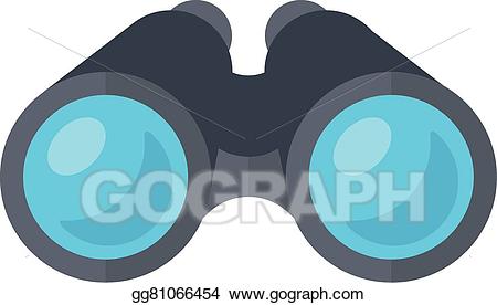 Binocular clipart spy gadget. Eps vector binoculars glasses