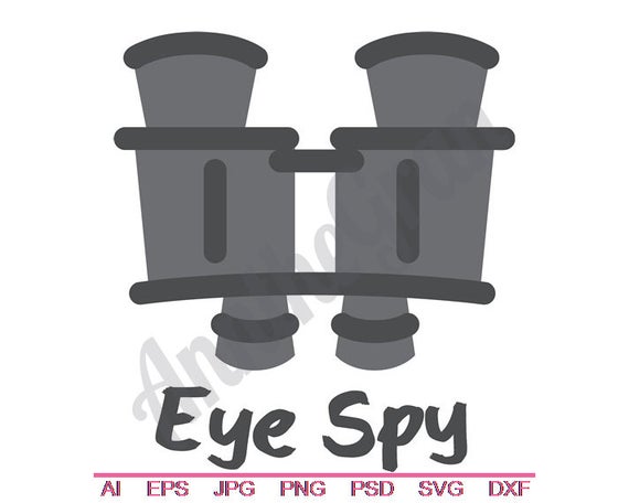 Eye svg dxf eps. Binocular clipart spy tool
