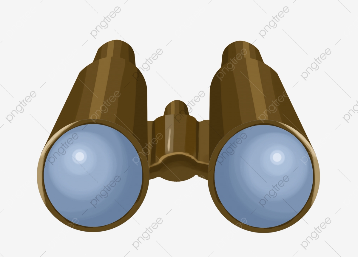 Hand drawn telescope brown. Binocular clipart text features