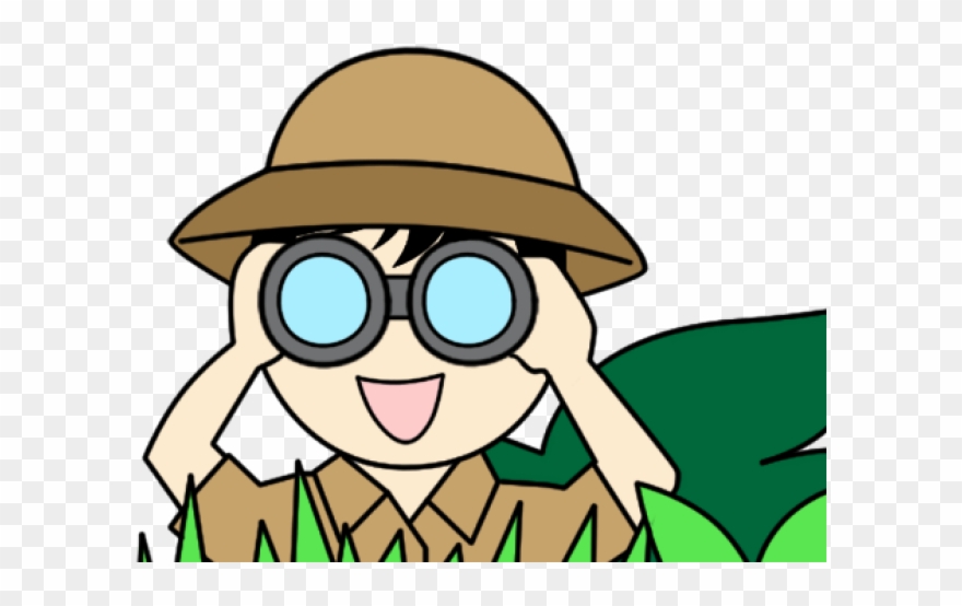 Kid with png download. Binoculars clipart cute