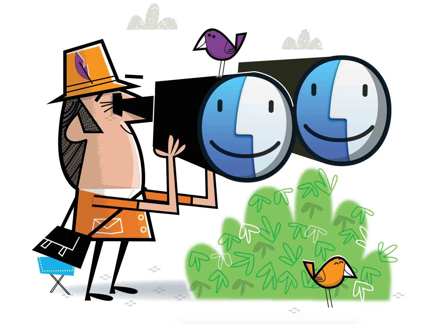 binoculars clipart lens