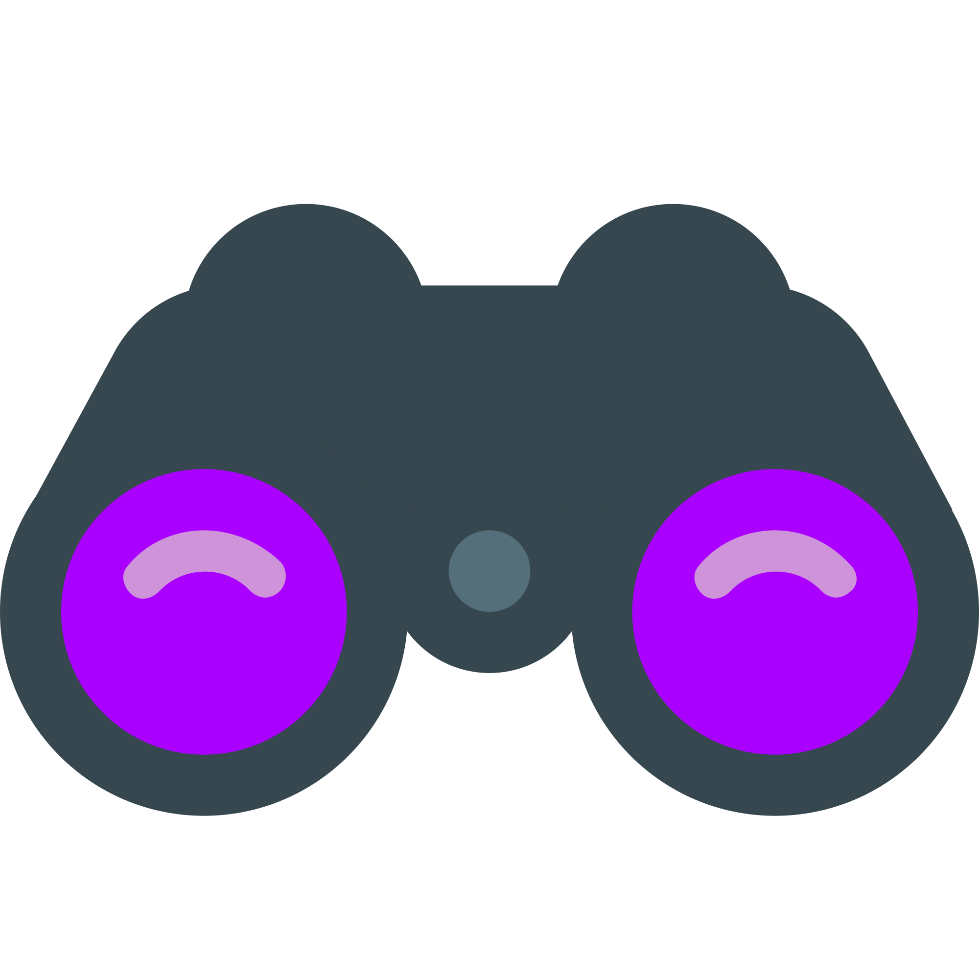 binoculars clipart purple