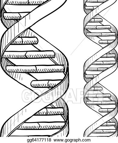 Vector stock seamless dna. Biology clipart double helix