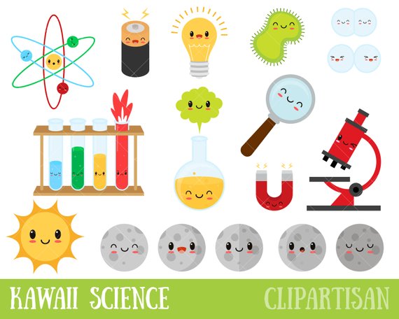 biology clipart kawaii
