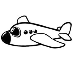 Biplane clipart animated. Cartoon airplane line art