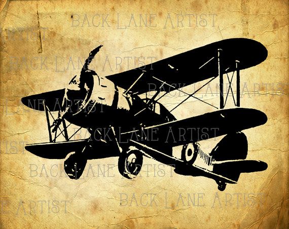 biplane clipart aviation