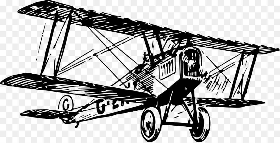 Biplane clipart drawing. Airplane sketch 