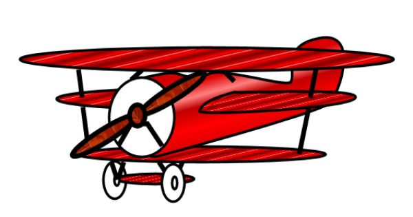 clipart airplane old school