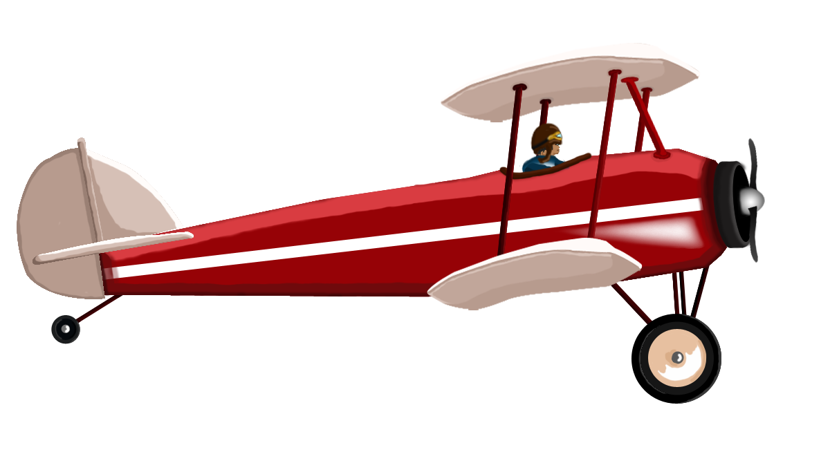 Biplane clipart side view. Red opengameart org biplanepng