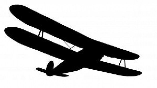 Biplane silhouette