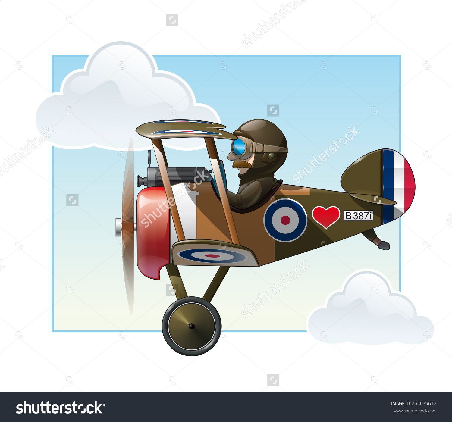 biplane clipart ww1 plane