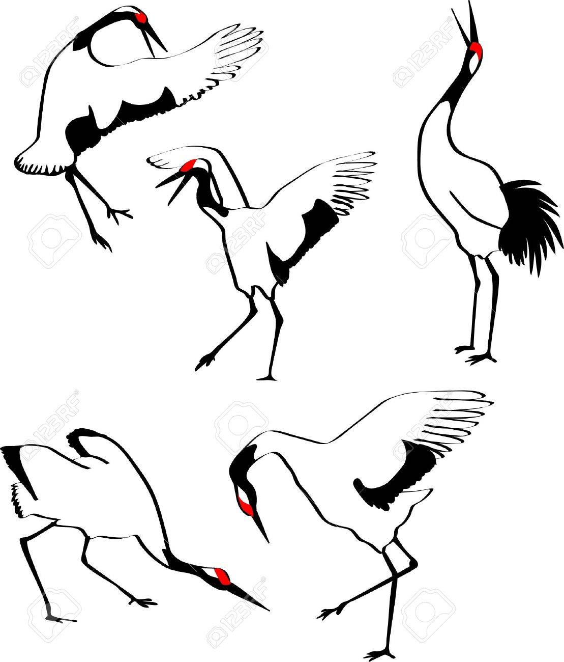 bird clipart cranes