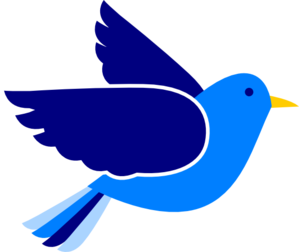 Blue bird clip art. Birds clipart logo