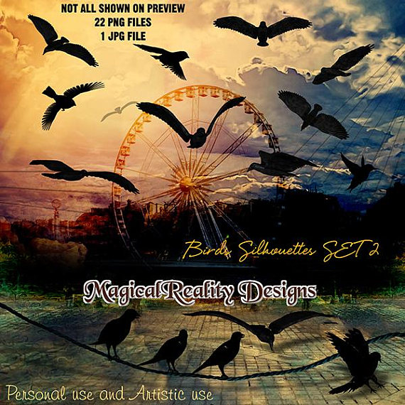 bird clipart magical