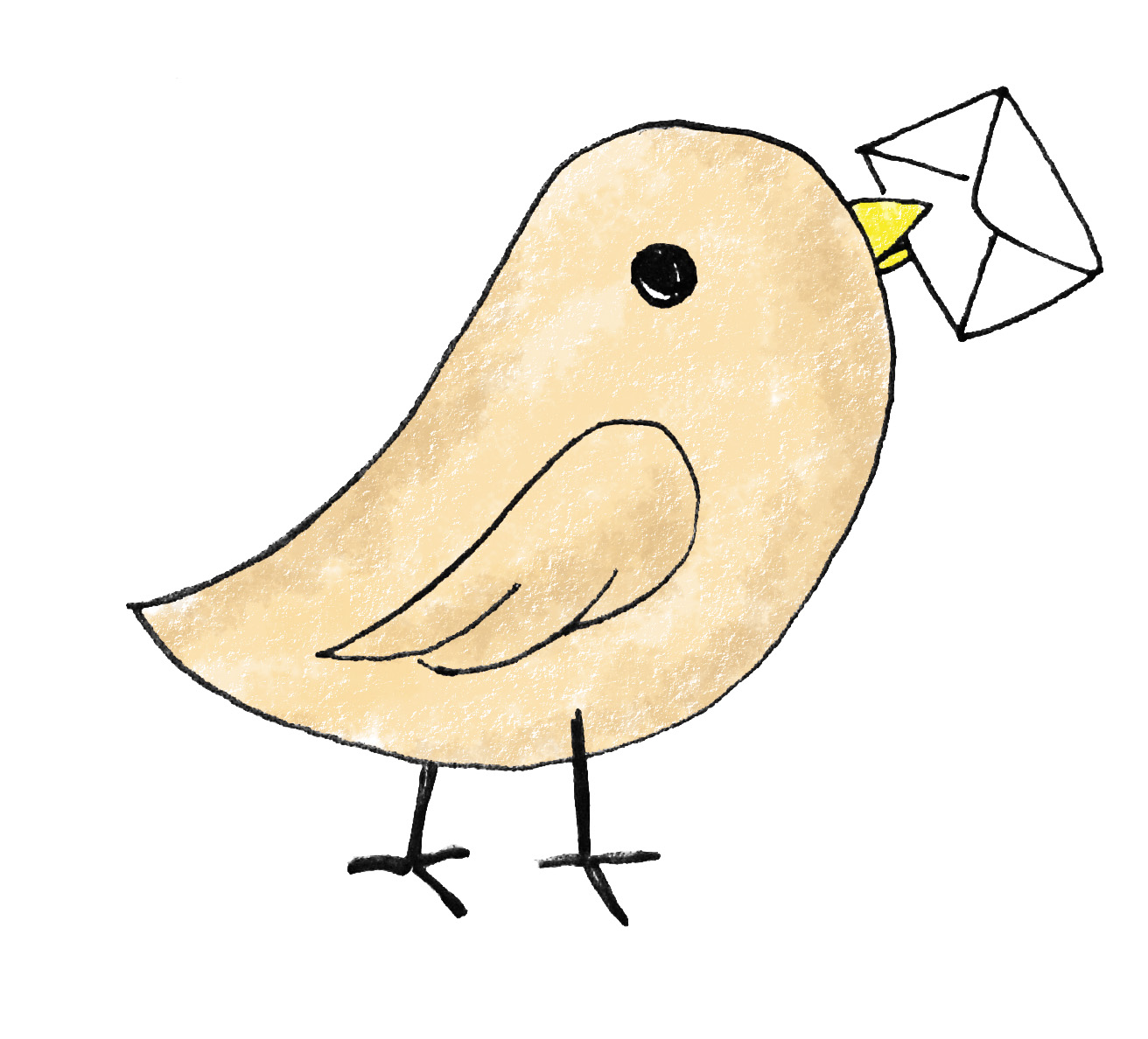 bird clipart mail