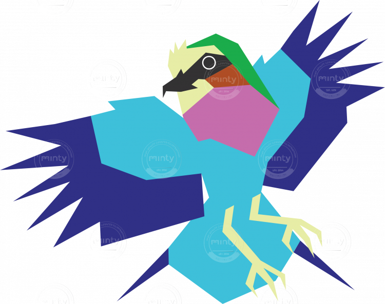 Bird vector png. Lilac breasted roller artwork