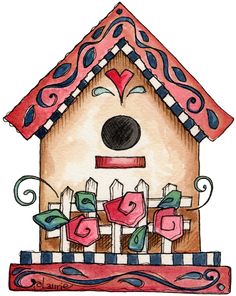 birdhouse clipart country