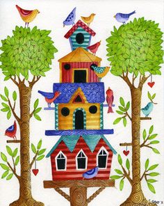 birdhouse clipart home garden