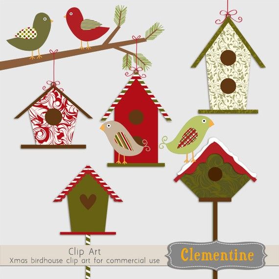 birdhouse clipart paper clip