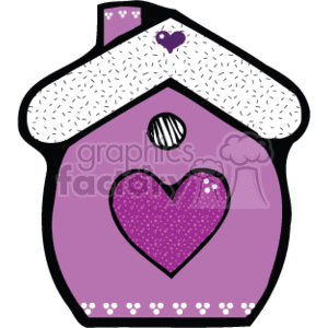 Birdhouse clipart purple. Royalty free 