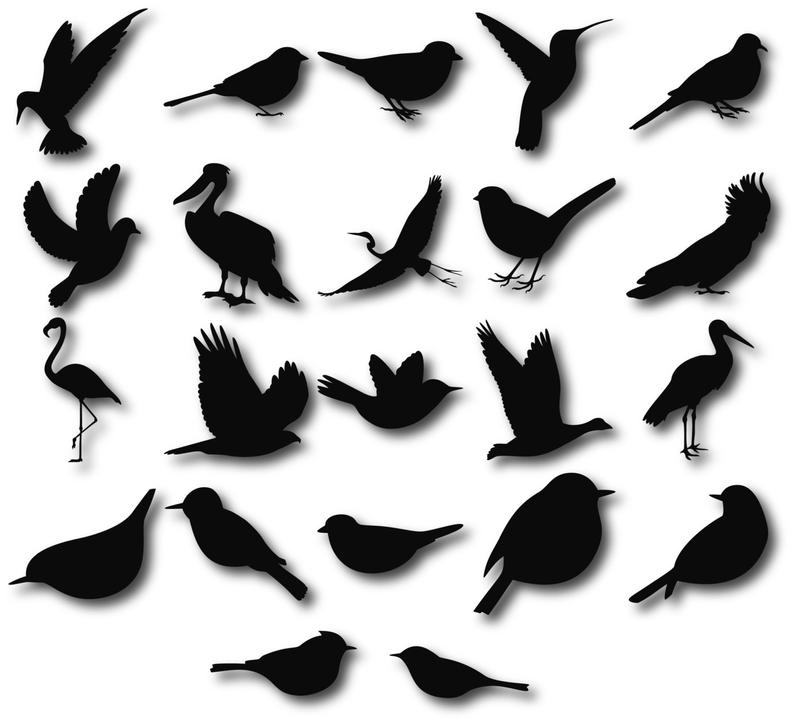 Silhouettes svg bird silhouette. Birds clipart