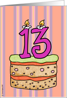 birthday clipart 13th