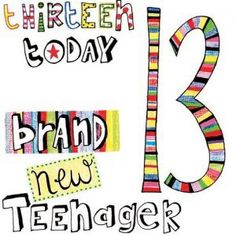 birthday clipart 13th